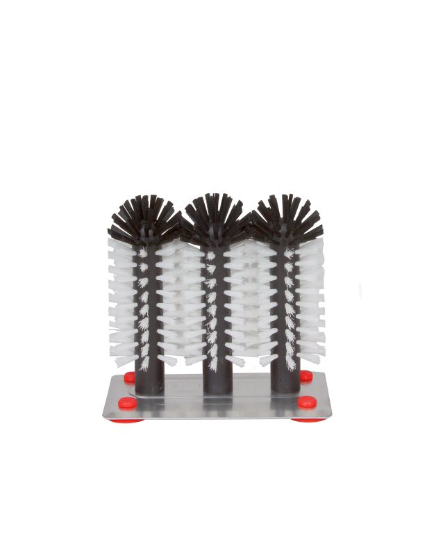 142312 Gläserspülbürste schwarz 1-2-3 3 x 18cm