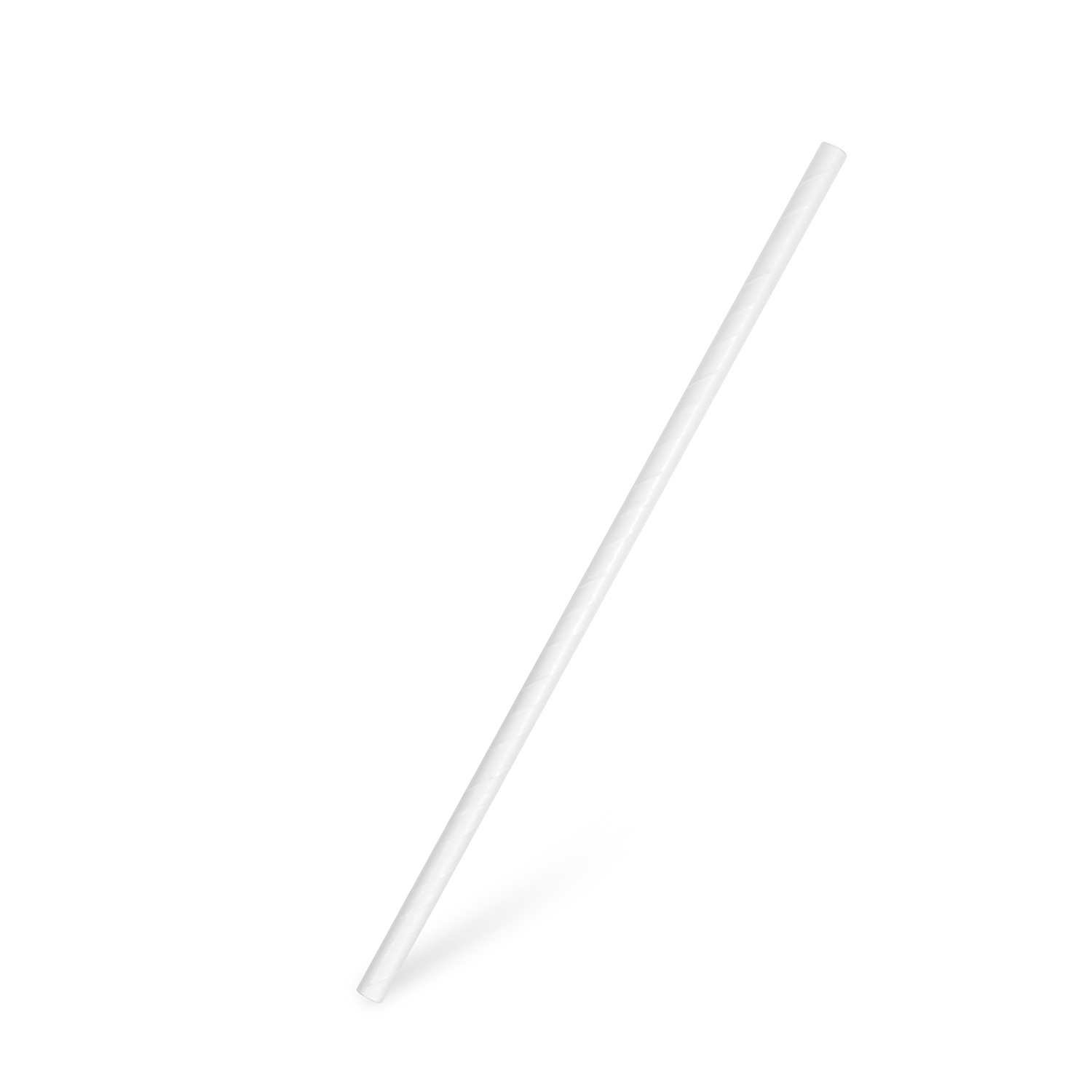 139057 100 Stück Trinkhalme Papier Ø 6mm/20cm weiß
