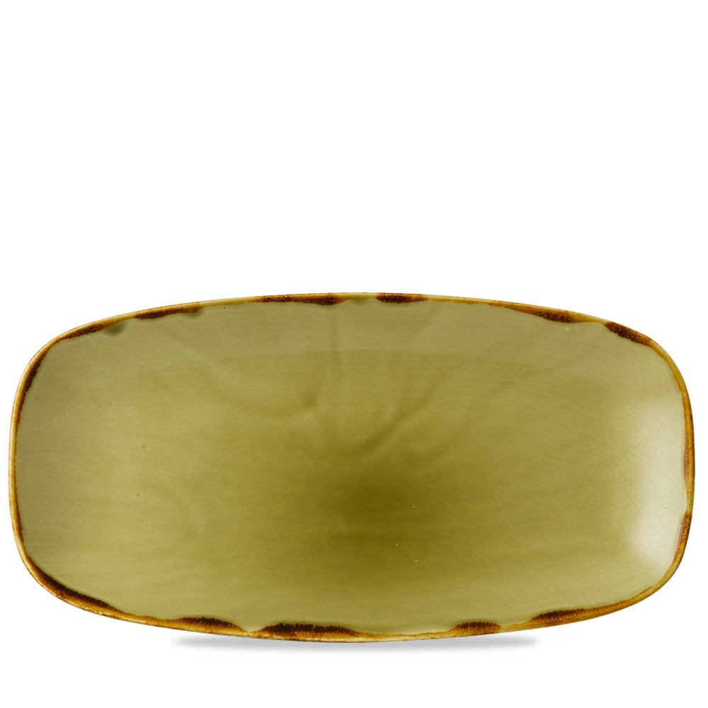 Platte 35,5x18,9cm HARVEST green