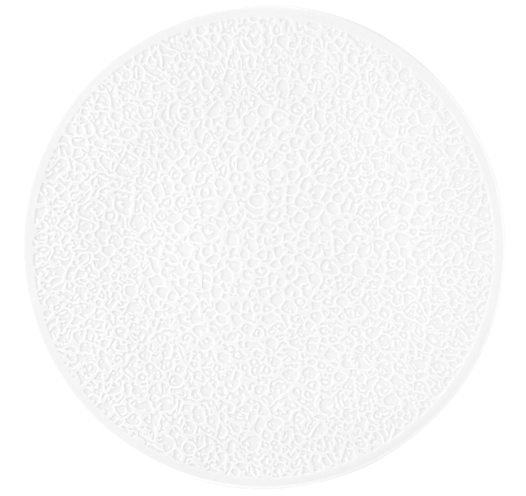 Teller flach 33 cm Vollrelief Nori weiss Teller flach 33 cm Vollrelief Nori weiss