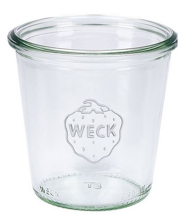 82136 48 Stück Einweckglas 290ml ohne Deckel Sturzform hoch WECK Ø88mm H87mm RR80