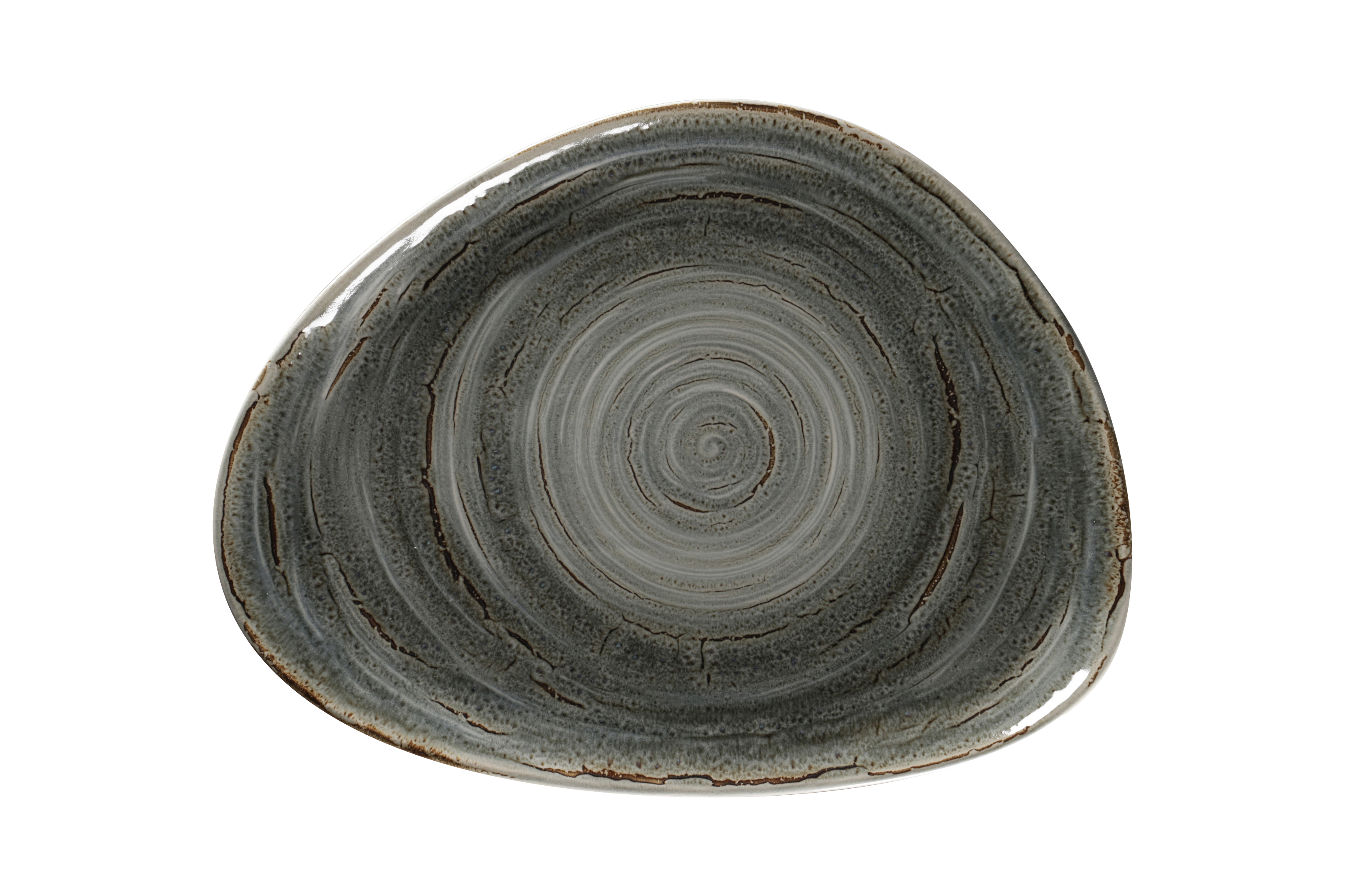 159517 Teller organisch 32,6x25cm RAKSTONE SPOT peridot green