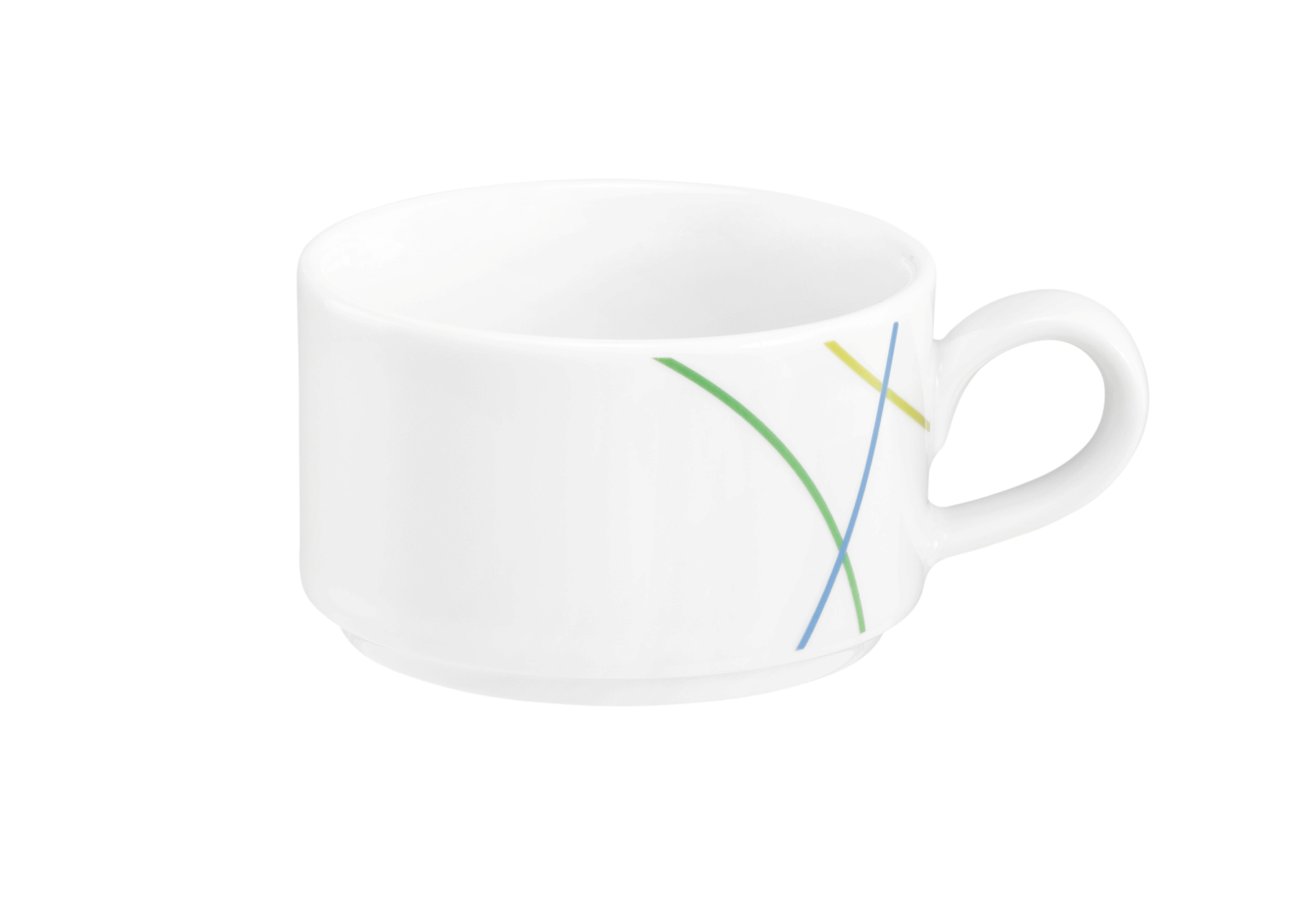 Espressotasse rund 0,09l COMMUNITY green line