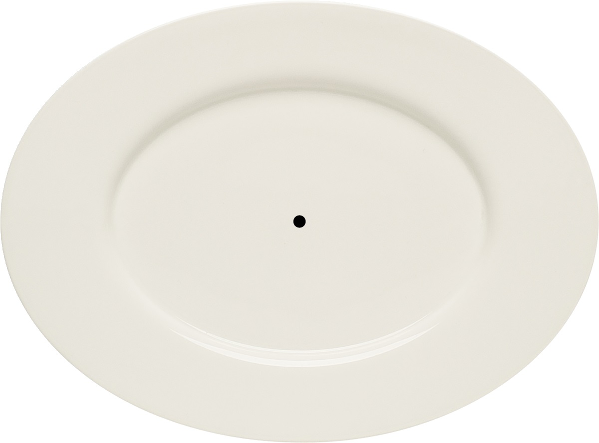 Etageren-Platte 24cm Platte oval Fahne 24cm PURITY