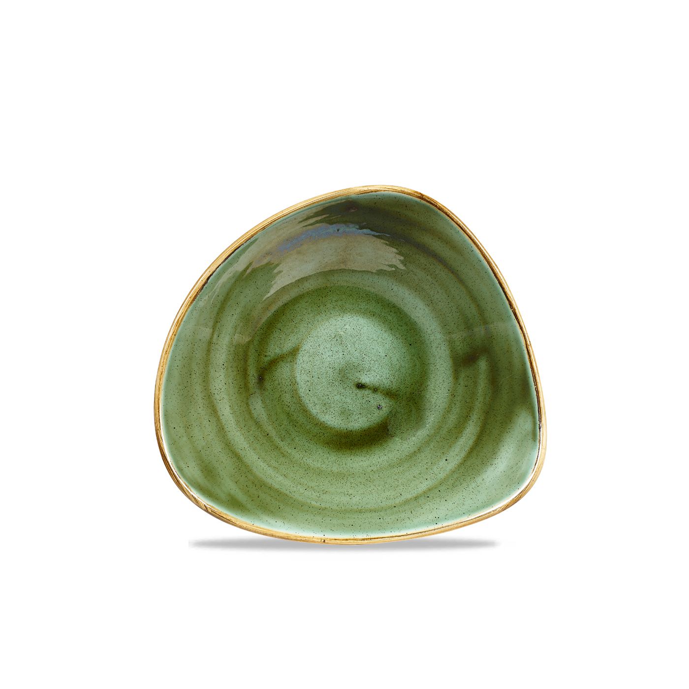 137333 Schale dreieckig 23,5cm STONECAST samphire green