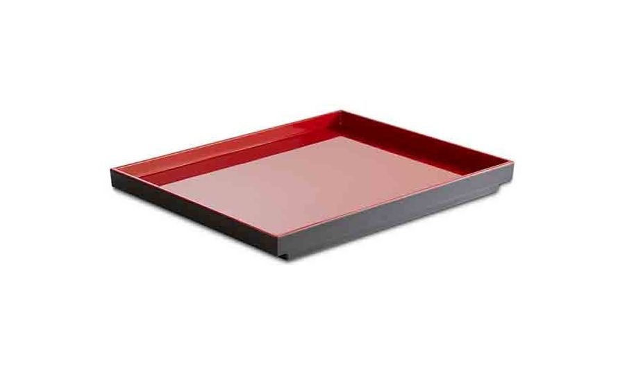 GN 1/2 Tablett ASIA PLUS 32,5x26,5cm schwarz, rot