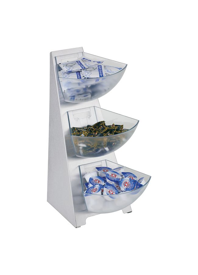 Multi-Rack, 3-stufig 19x24cm H:41cm Edelstahl