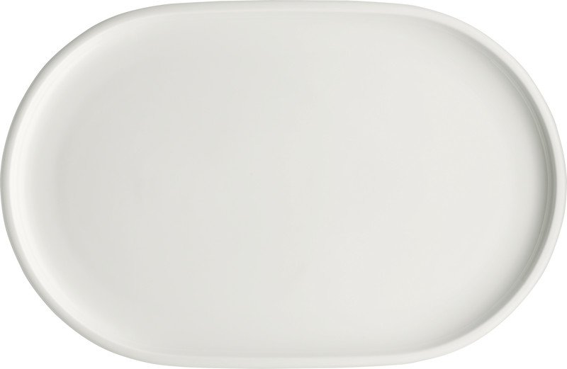 144429 Platte C oval 36x23cm SHIRO