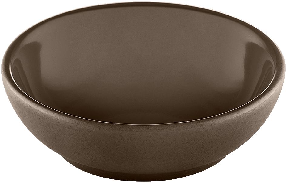 Schale rund 8cm 0,07l SANDSTONE DARK BROWN UNI Schale rund 8cm 0,07l SANDSTONE DARK BROWN UNI