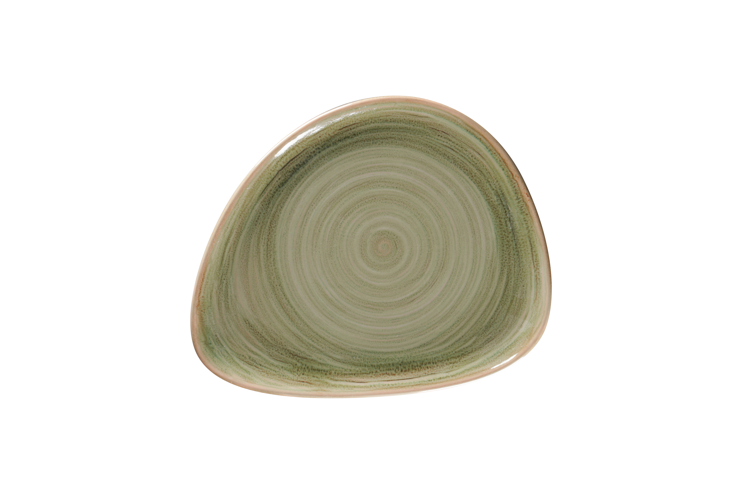159409 Teller organisch 24x19,5cm RAKSTONE SPOT emerald green