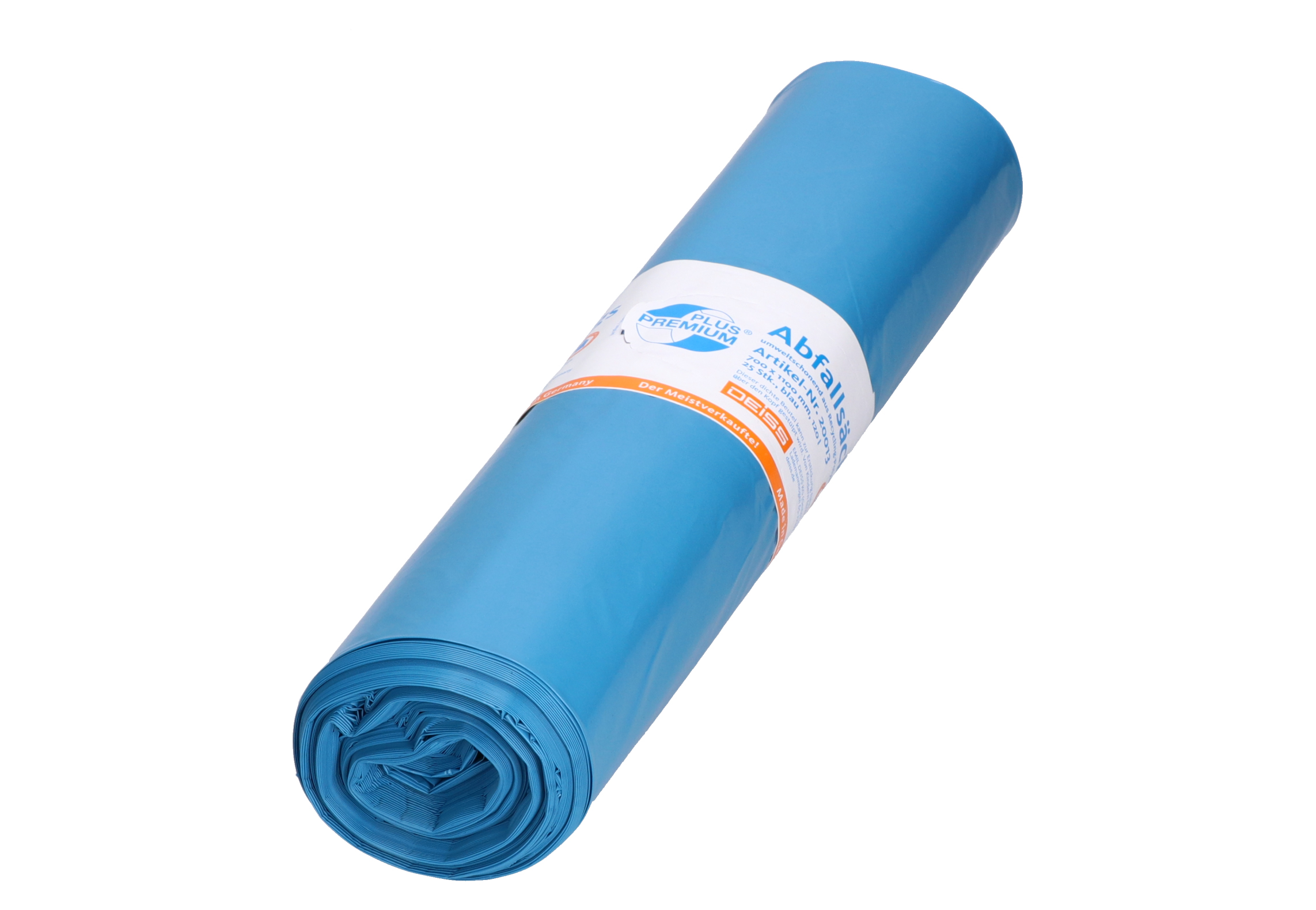 25 Stück Müllsäcke 120L/100µ blau