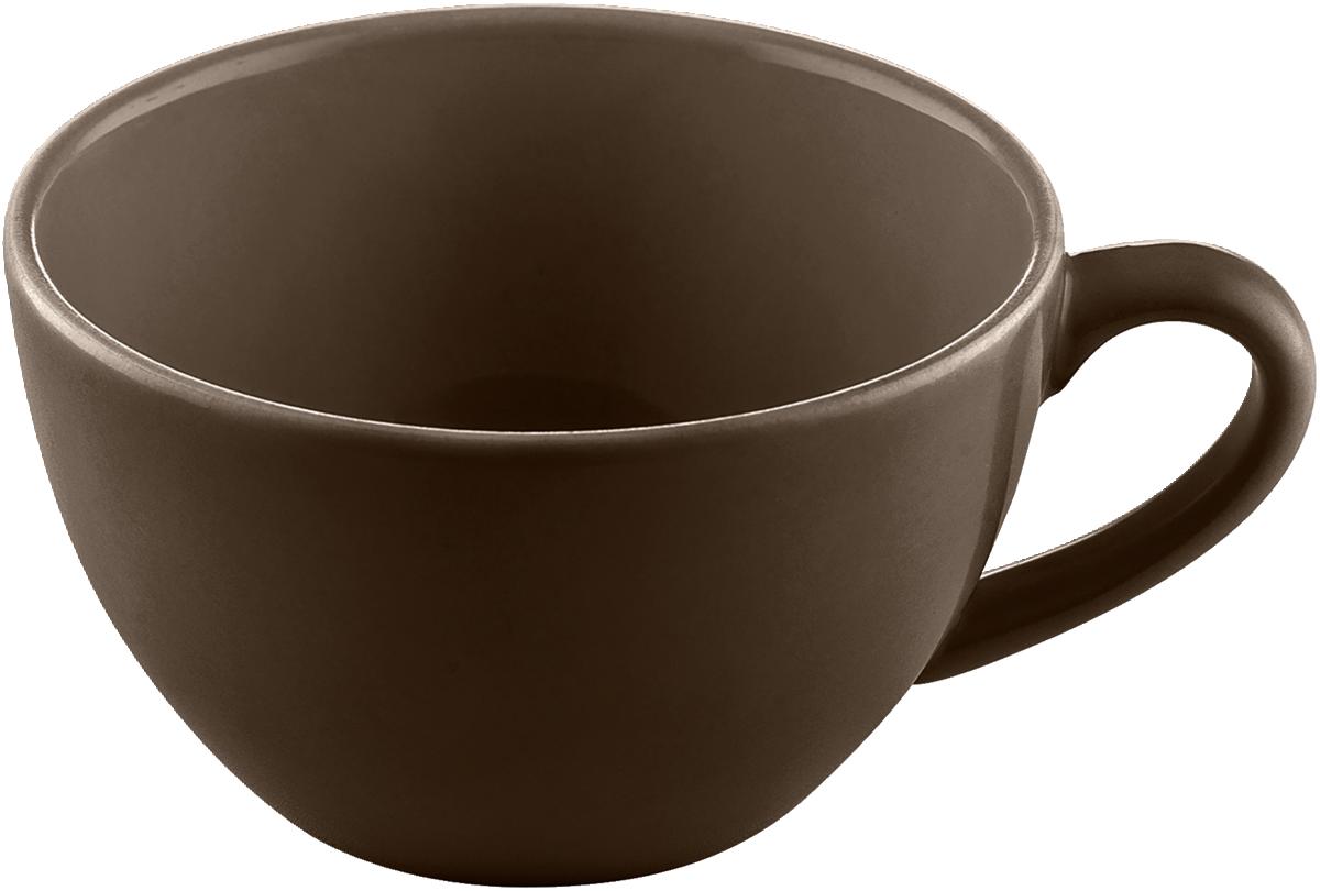 Milchkaffeetasse 0,45l SANDSTONE DARK BROWN UNI