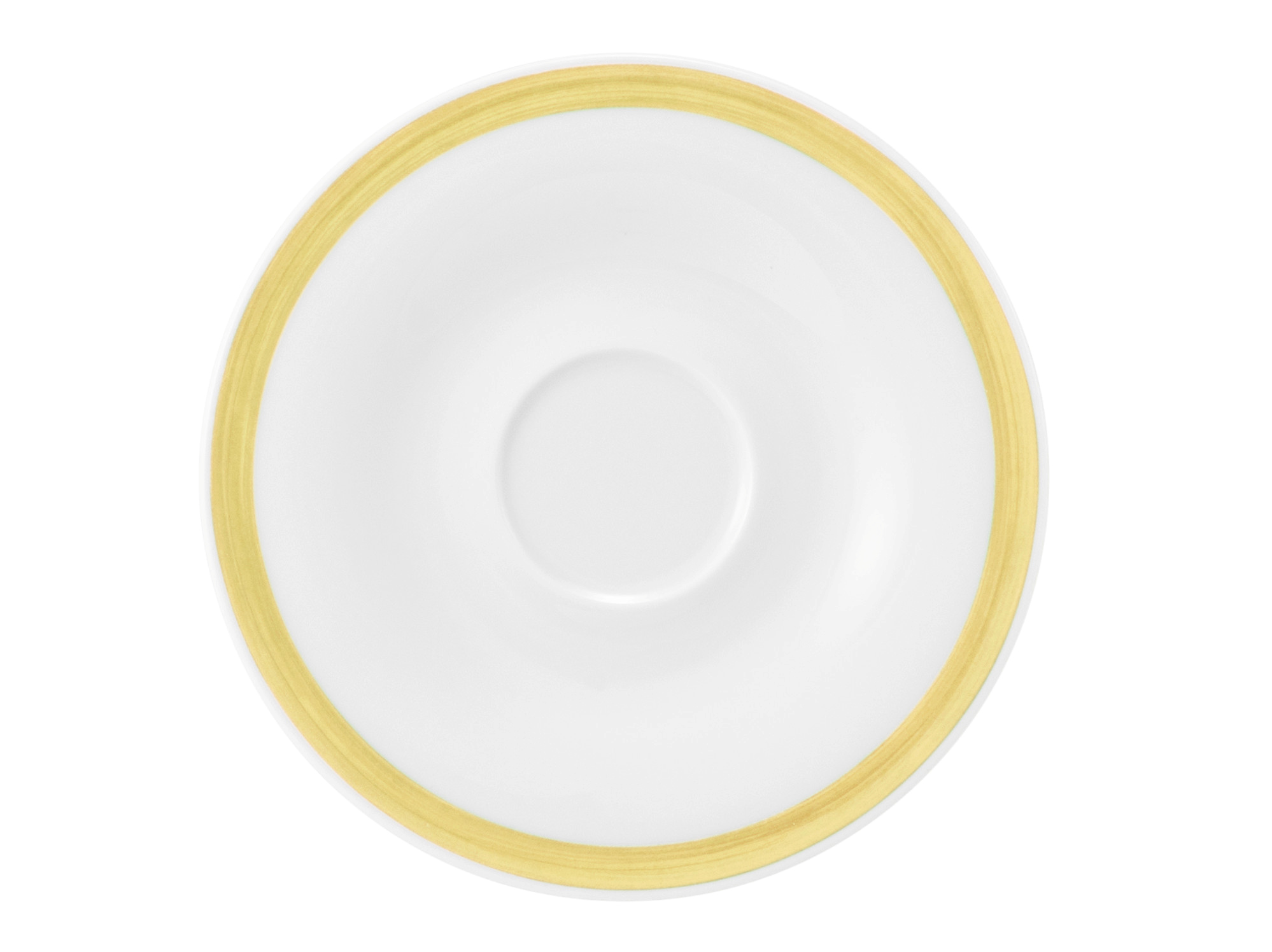 Espressountertasse rund 13,5cm COMMUNITY pinselband ocker