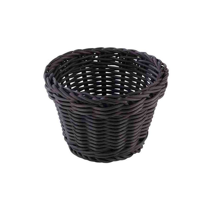 126666 Korb rund D:13cm H:10cm PROFI LINE schwarz