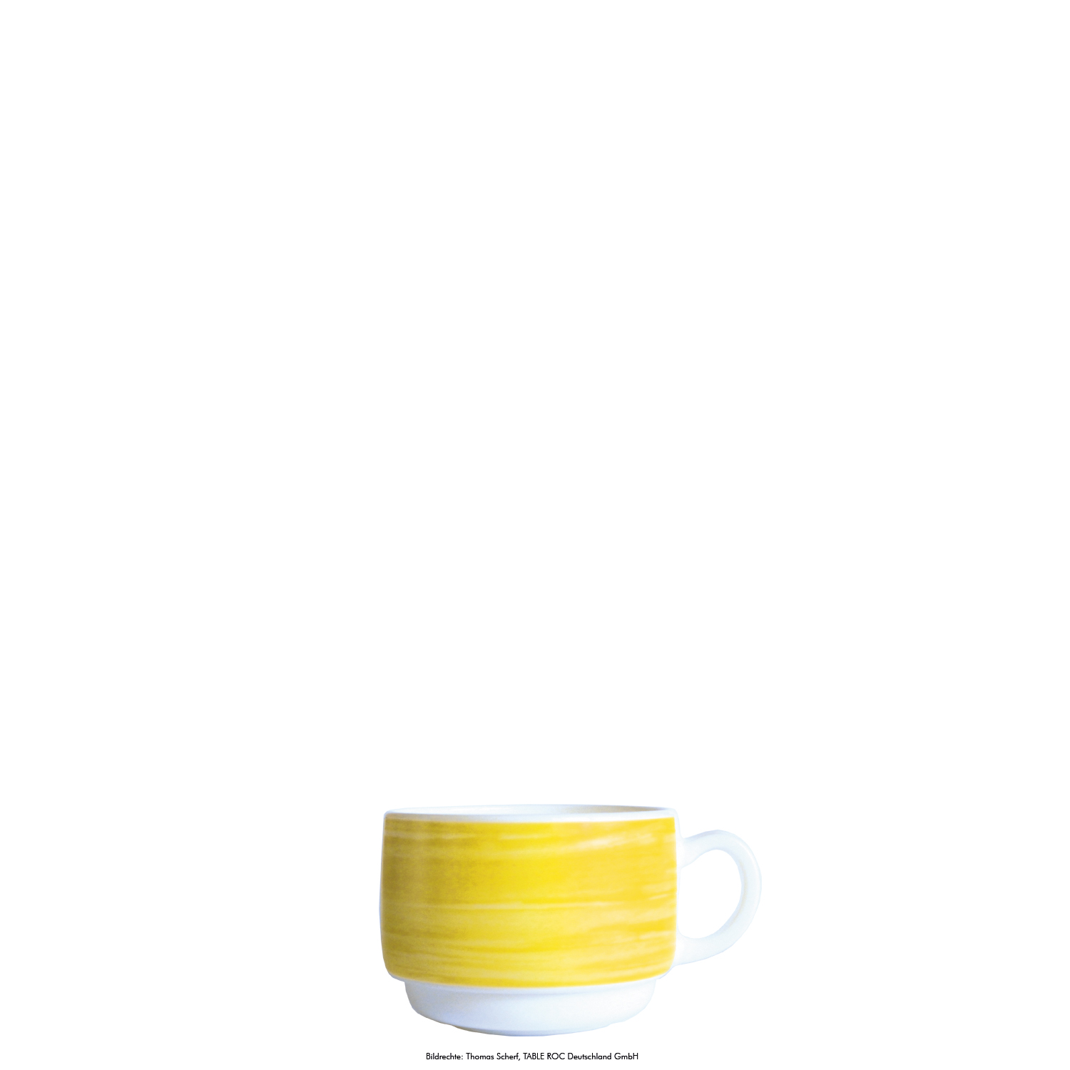 Kaffeetasse 0,19l stapelbar BRUSH YELLOW