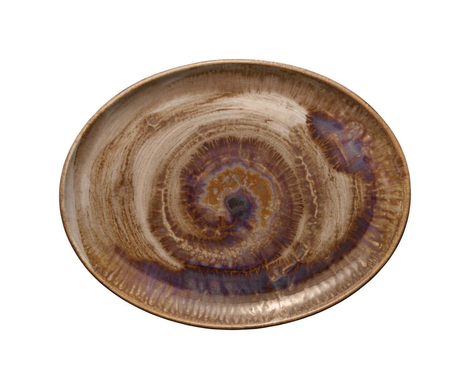 Platte oval coup 36x28cm PERFECT MATCH oyster
