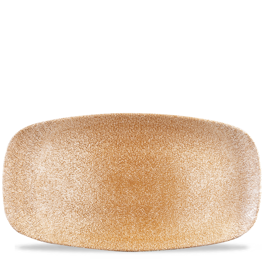 1449591mpEOzdDSEqZd Platte eckig 35x19cm RAKU garnet orange