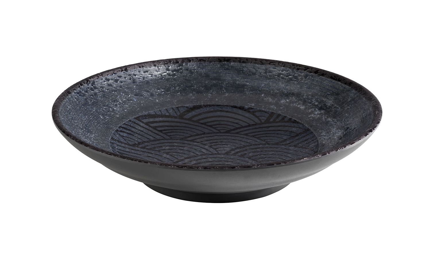 140732 Schale DARK WAVE Ø 22,5 cm, H: 5 cm, 0,75 Liter