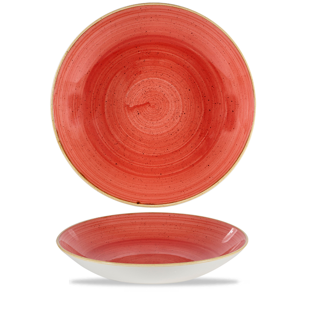 Teller tief coup 24,8cm STONECAST berry red