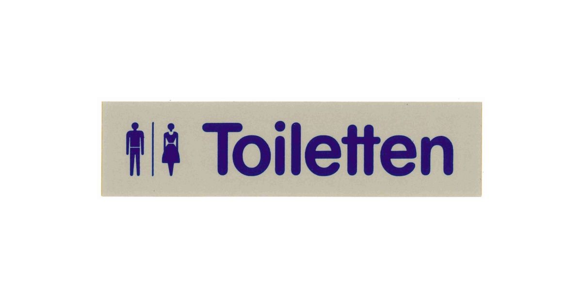 Hinweis-Türsymbole Toiletten