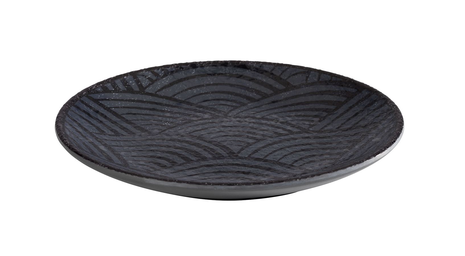 140728 Teller DARK WAVE Ø 14,5 cm, H: 1,5 cm