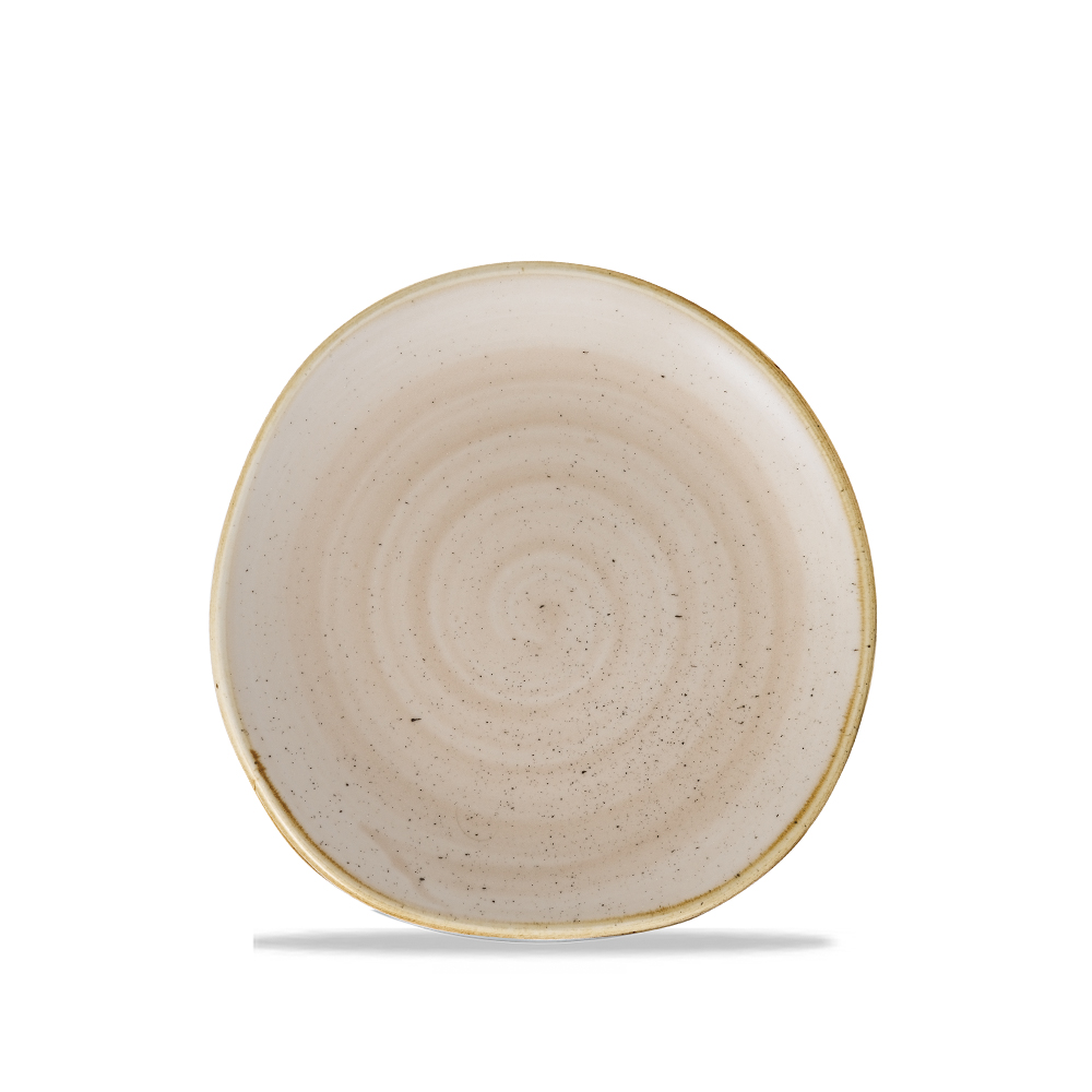 Teller flach Organic 19cm STONECAST nutmeg cream