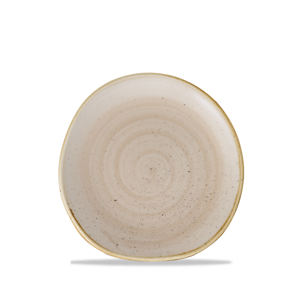 123033 Teller flach Organic 19cm STONECAST nutmeg cream