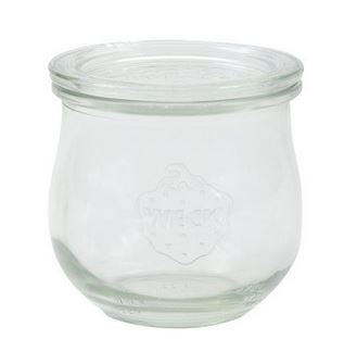131052 6 Stück Einweckglas 370ml ohne Deckel Tulpe WECK