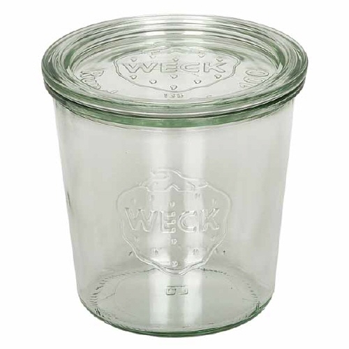 40969 Einweckglas 580ml mit Deckel Sturzform
