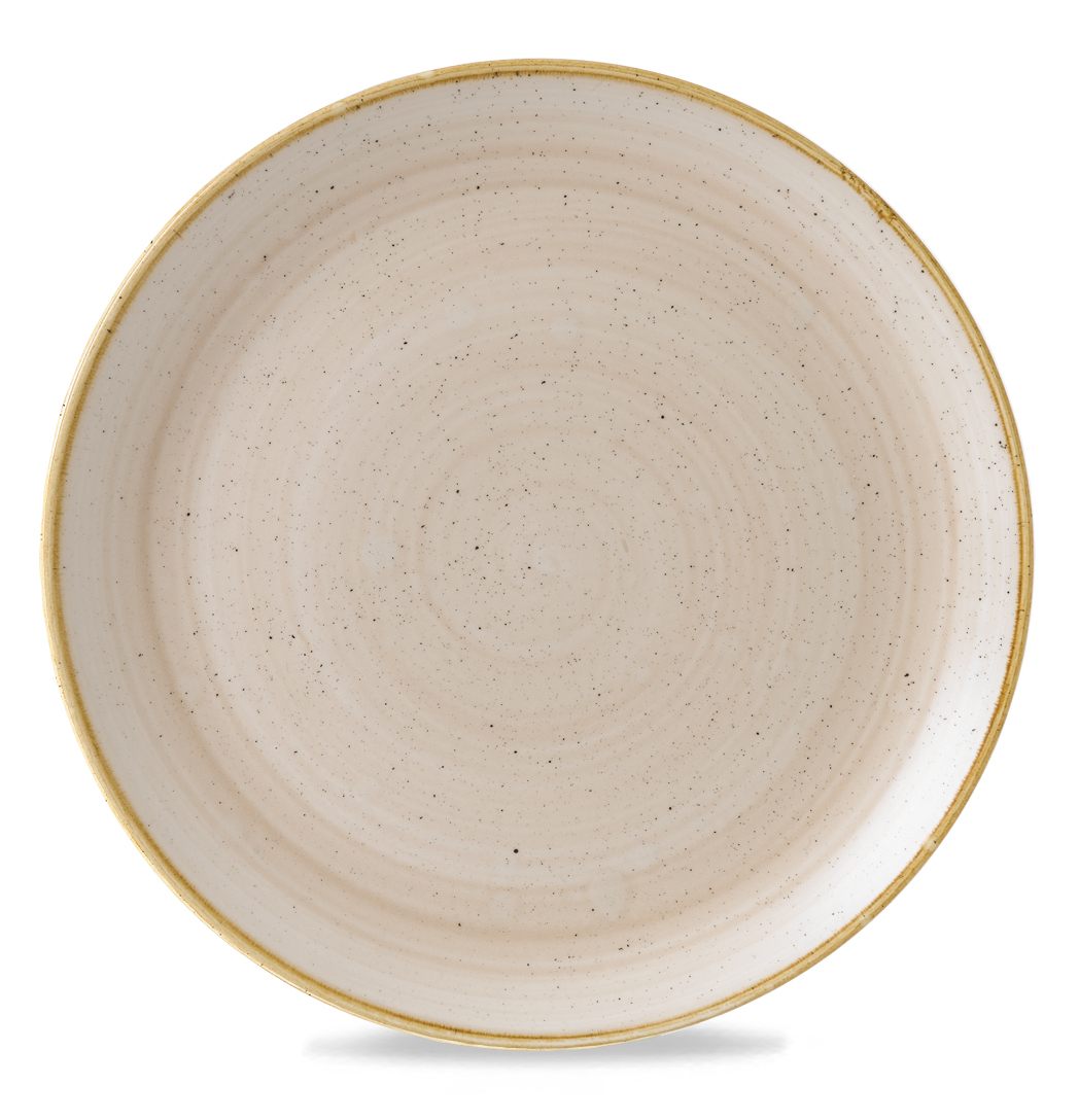 120239 Teller flach coup 32cm STONECAST nutmeg cream