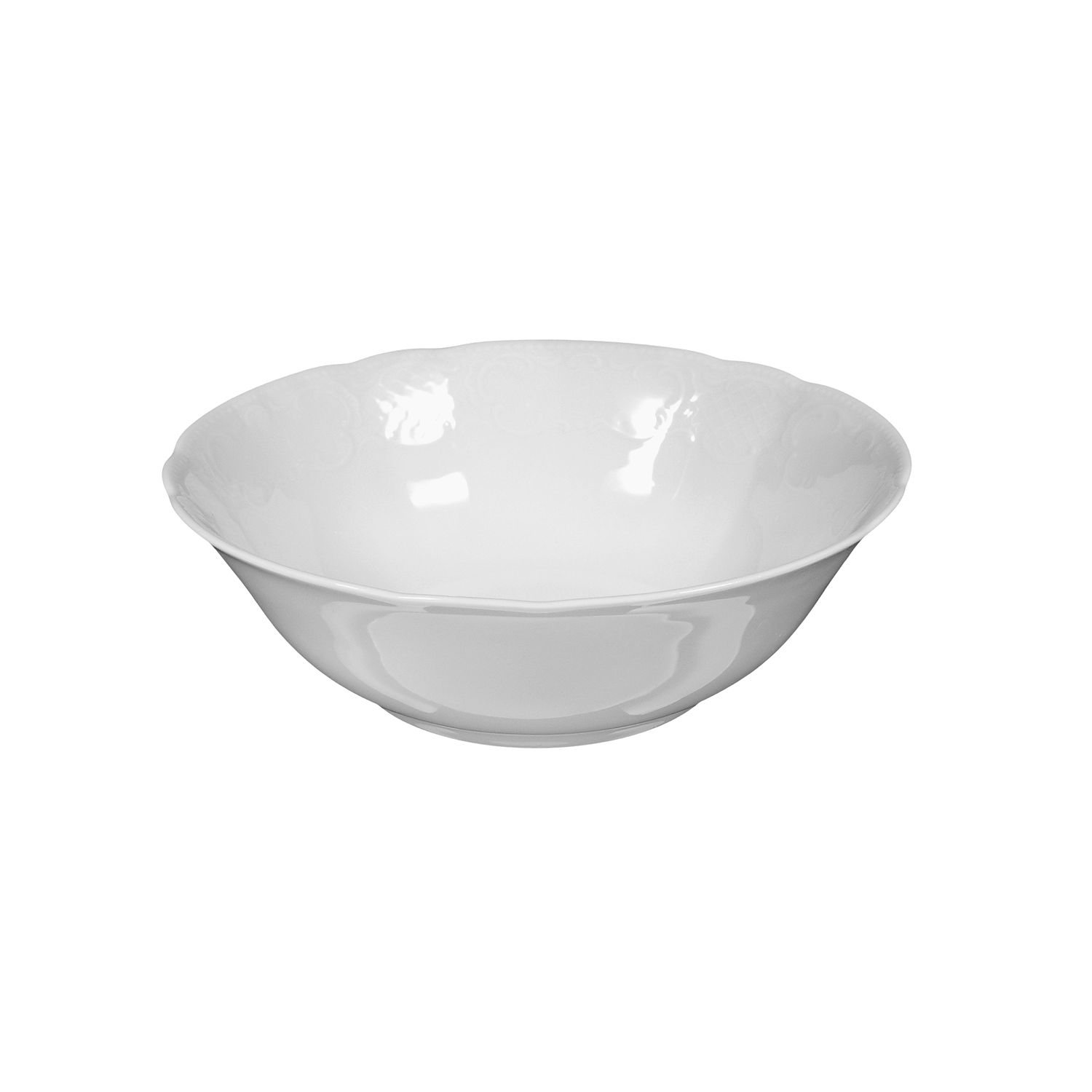 27611zrfgeUUMULD6X Schale rund 23cm SALZBURG weiß