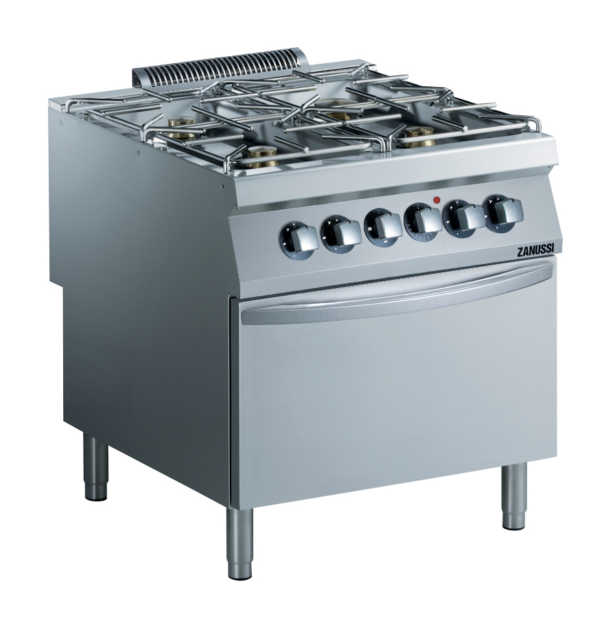 16397 Gasherd GH9/4F-EB-S mit Elektrobackofen