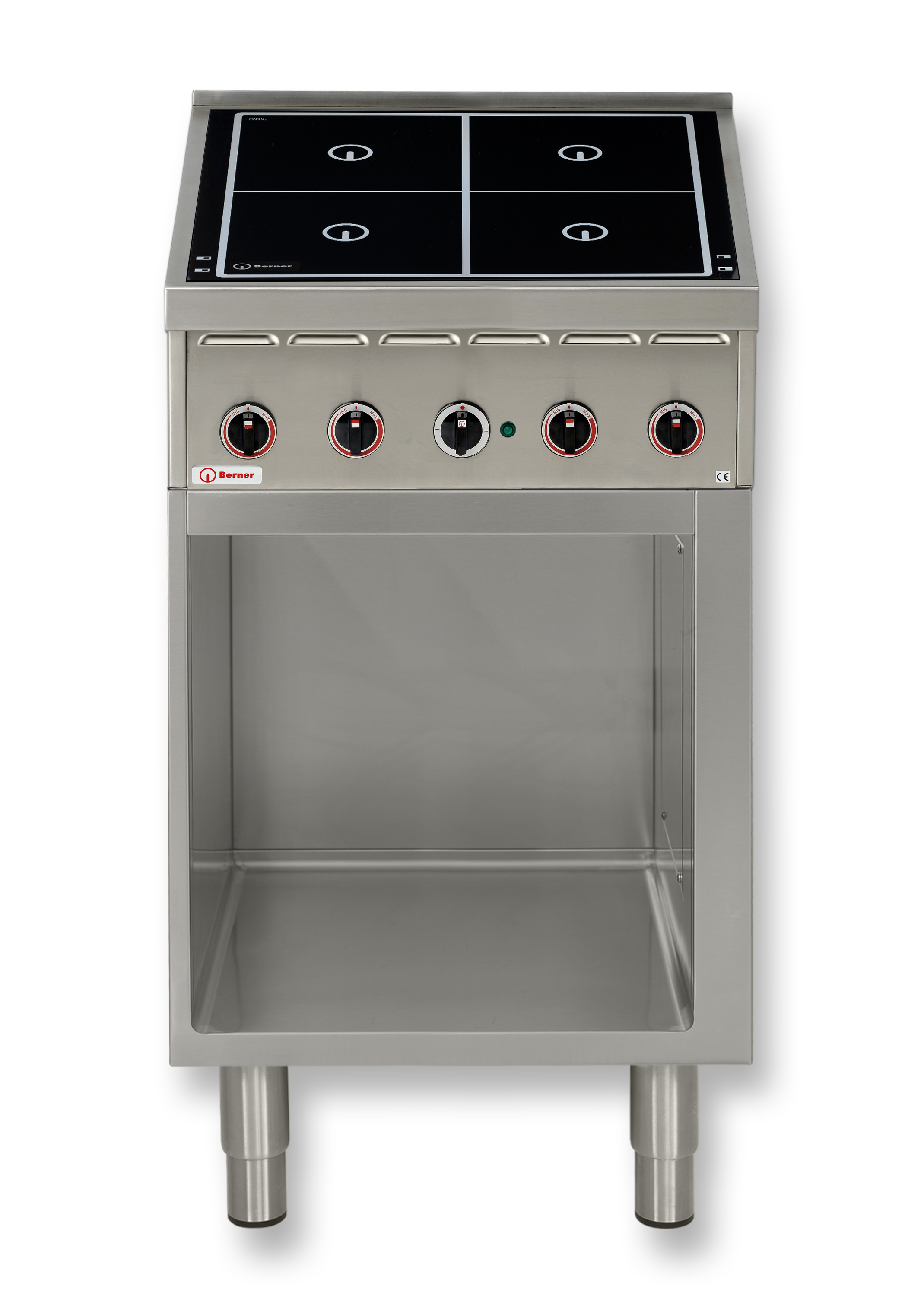 158819 Induktionsherd 4 Platten a 5kW mit Unterbau F-I