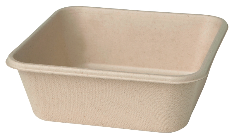 40 Stück Menübox 155x155x53mm 900ml BAGASSE braun