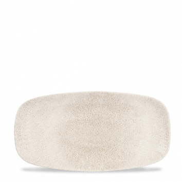 144716 Platte oval coup 29,8x15,3cm RAKU agate grey