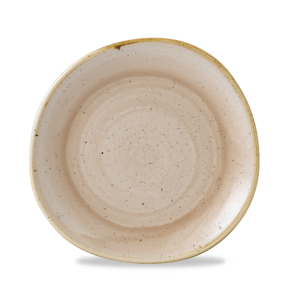 123047 Teller flach Organic 21cm STONECAST nutmeg cream