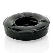 63654 Windaschenbecher 2-teilig 12,5cm H: 3cm Melamin schwarz