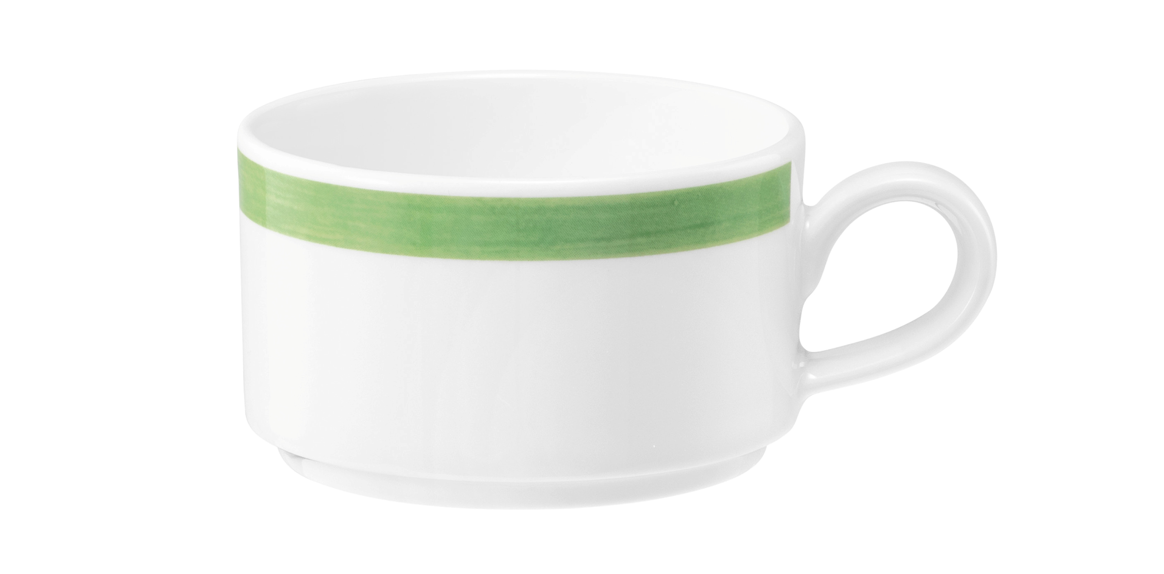 Espressotasse rund 0,09l COMMUNITY pinselband grün