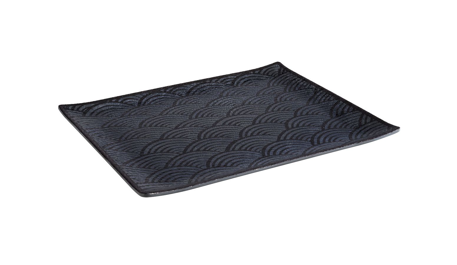 140722 GN 1/2 Tablett DARK WAVE 32,5 x 26,5, H: 2 cm