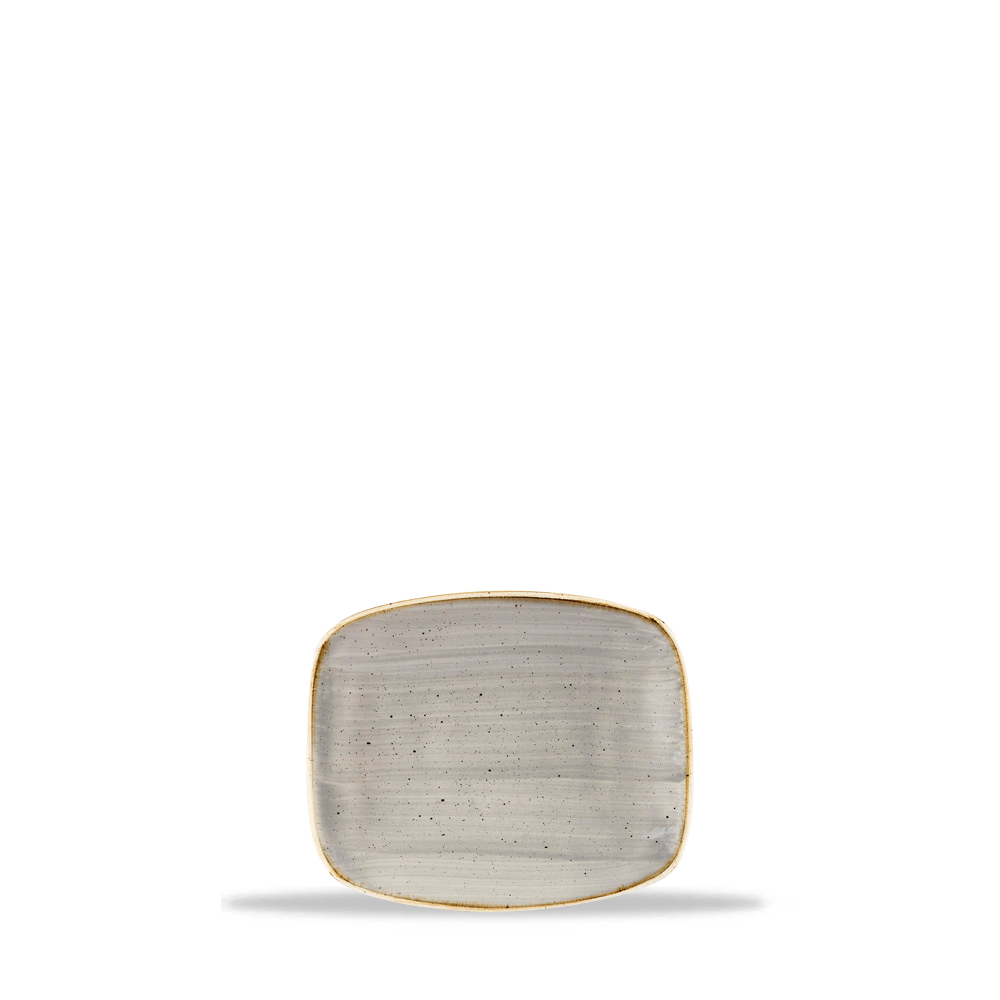 Platte eckig 15,4x12,6cm STONECAST No.5 peppercorn grey