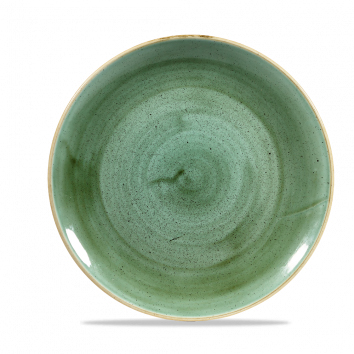 141510 Teller flach coup 26cm STONECAST samphire green