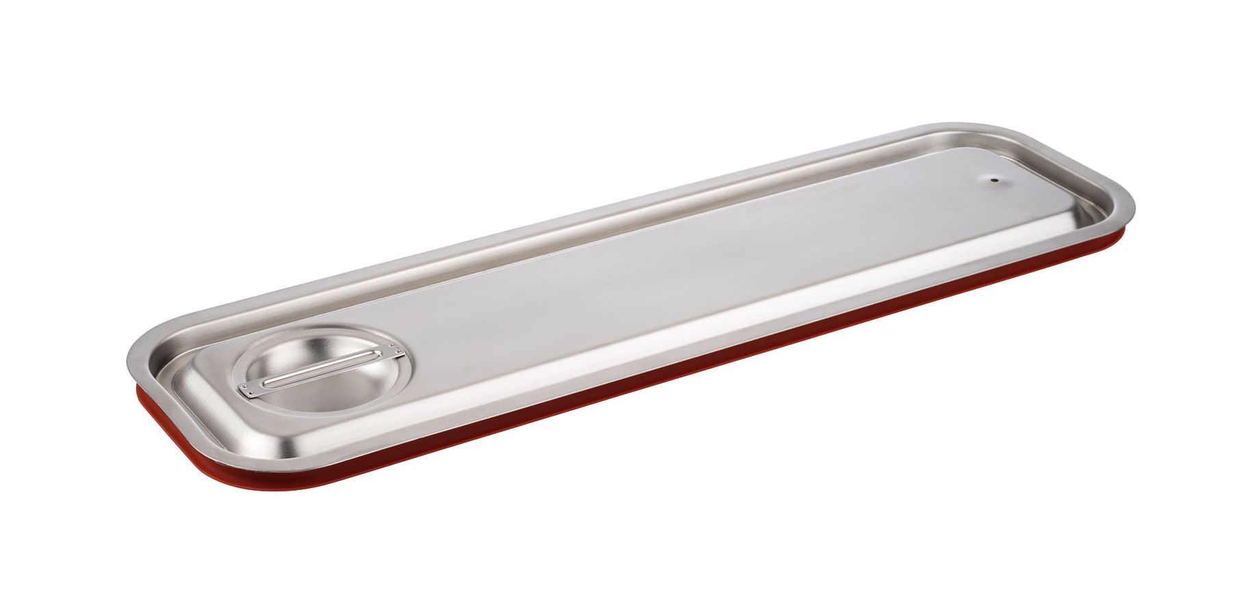 140587 GN-Deckel BASIC 2/4 mit Gummidichtung Edelstahl