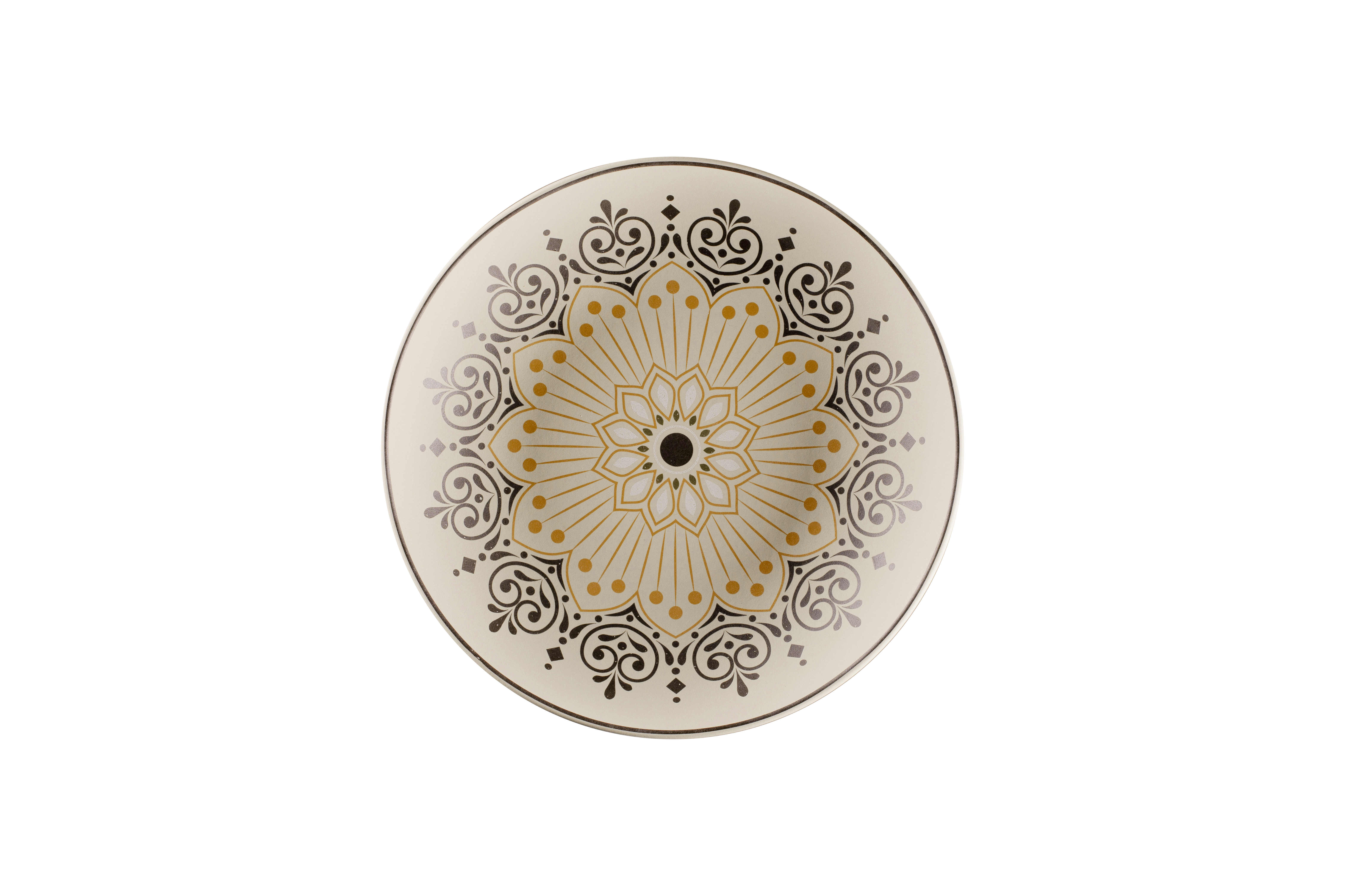 Teller tief coup Ø26,1cm H4,5cm 1,085L ARGILA CARTAGENA decorated grey Teller tief coup Ø26,1cm H4,5cm 1,085L ARGILA CARTAGENA decorated grey