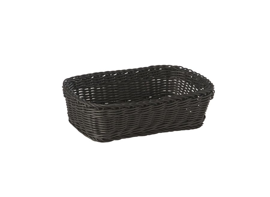 126661 Korb rechteckig 26,5x19cm H:7cm PROFI LINE schwarz