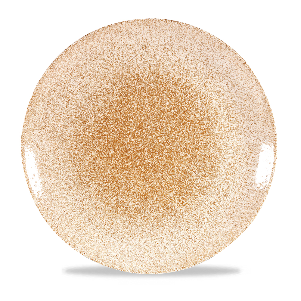 144952 Teller flach coup 28,8cm RAKU garnet orange