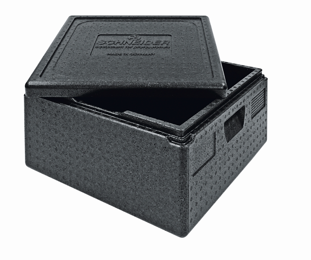 Thermo-Transportbox 480x480x265mm PIZZA schwarz