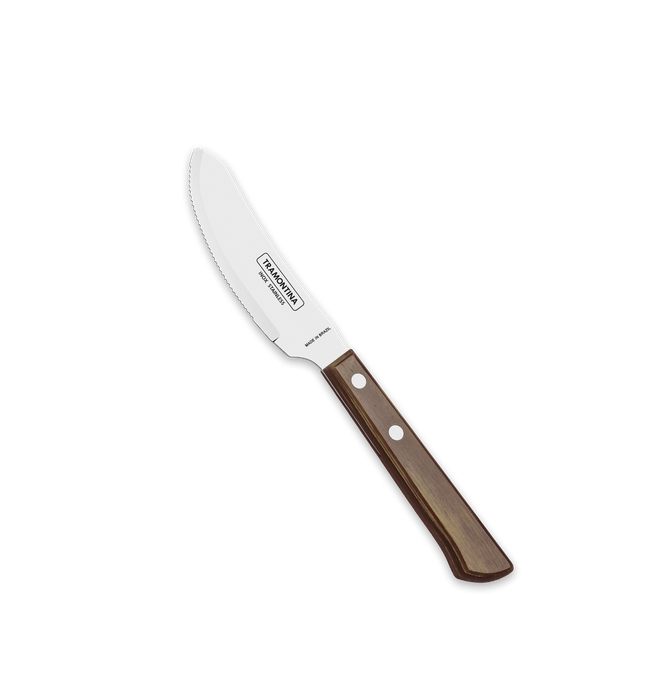 153567 Pizzamesser 21cm mit Holzgriff braun