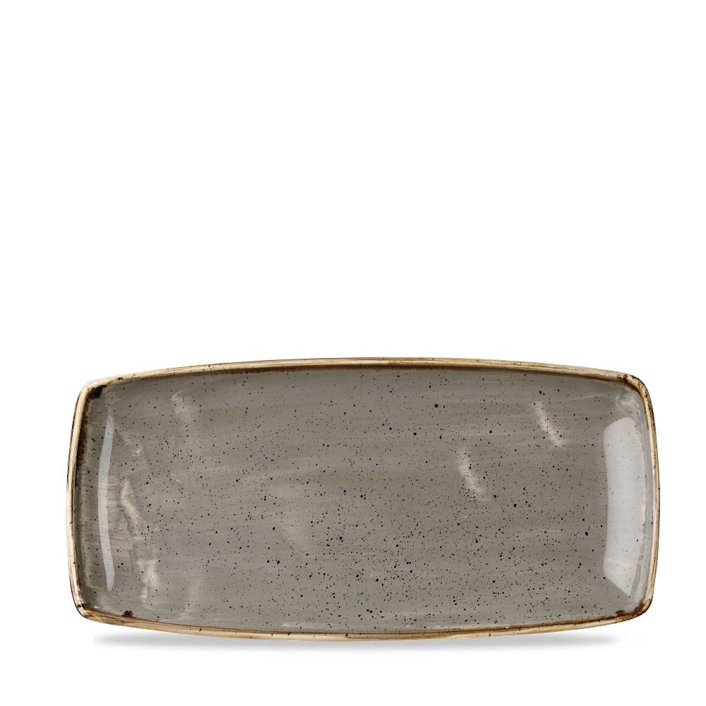 27059 Platte eckig 29,5x15cm STONECAST peppercorn grey