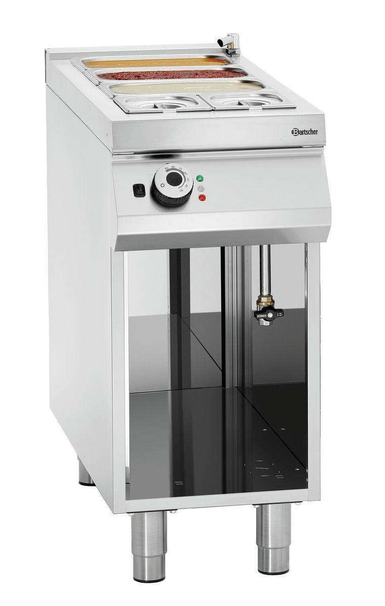 127559 Elektro-Wasserbad GN 1/1 + GN 1/3 Unterbau offen