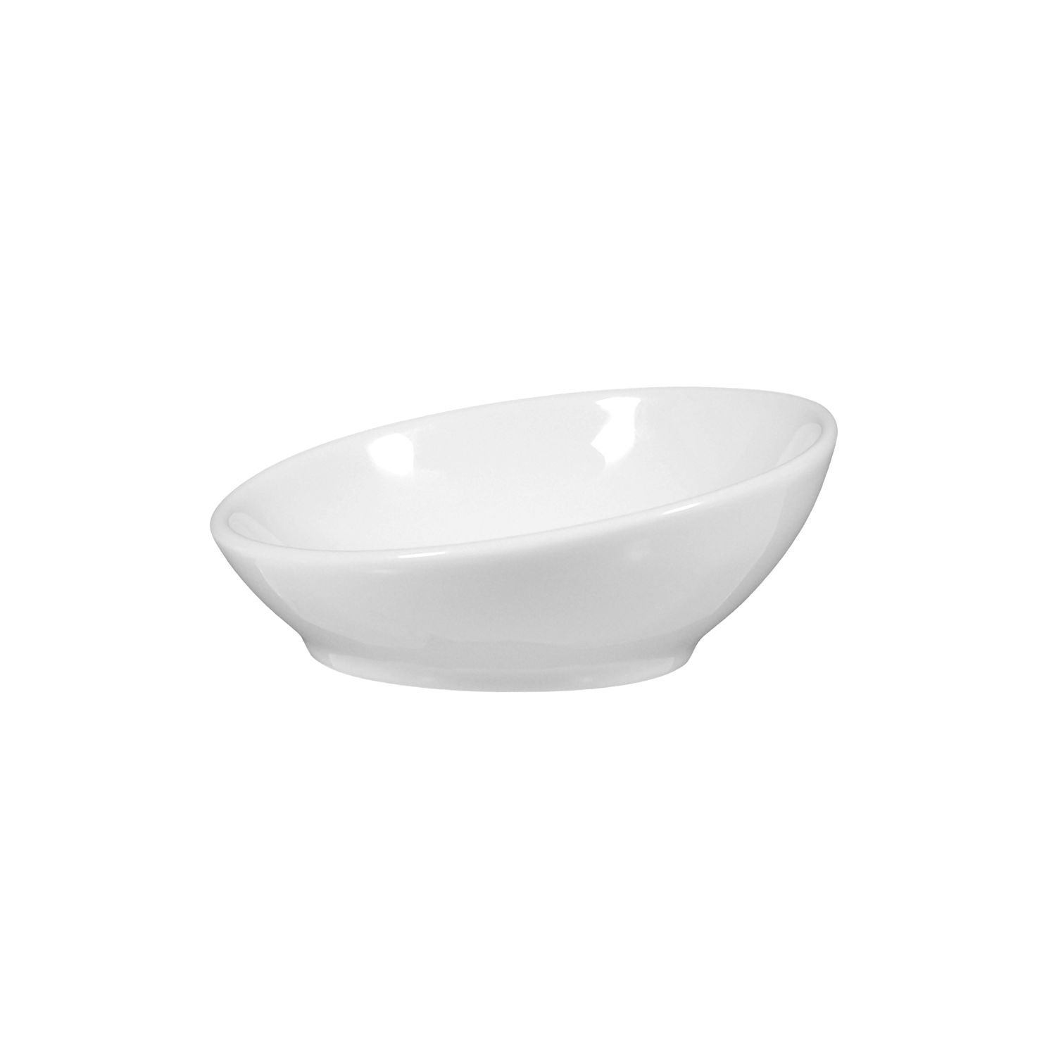 62823SYtKmtV4ck96E Dipschälchen schräg 8,5cm SAVOY weiß
